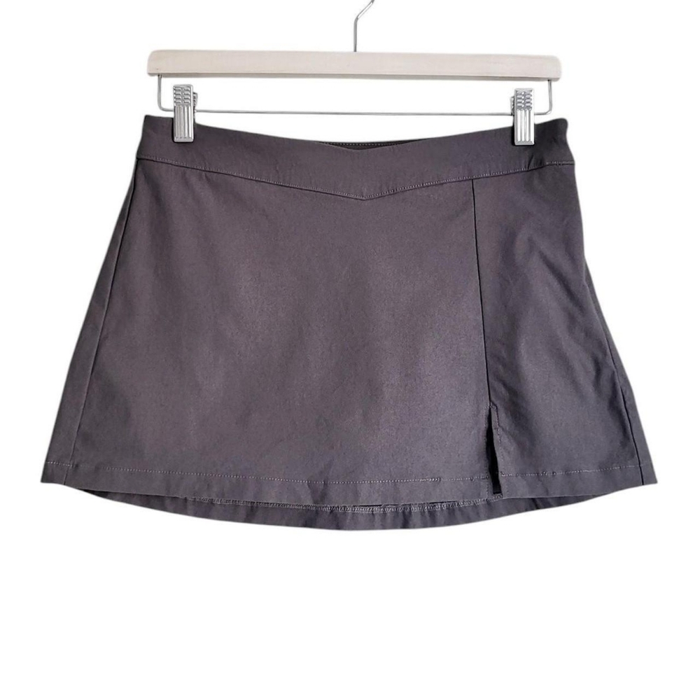 Garage Gray V Waist Mini Skort
